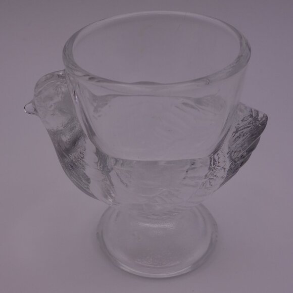 France Glass Egg Holder/Shot Cup in a Chicken - Picture 1 of 12